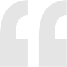 Black stylized quotation marks on a light gray and white pixelated background.